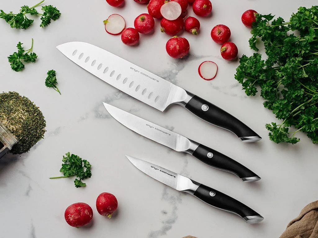 3-DELE SANTOKU-UNIVERSAL-ROT KNIVSETT - Image 4