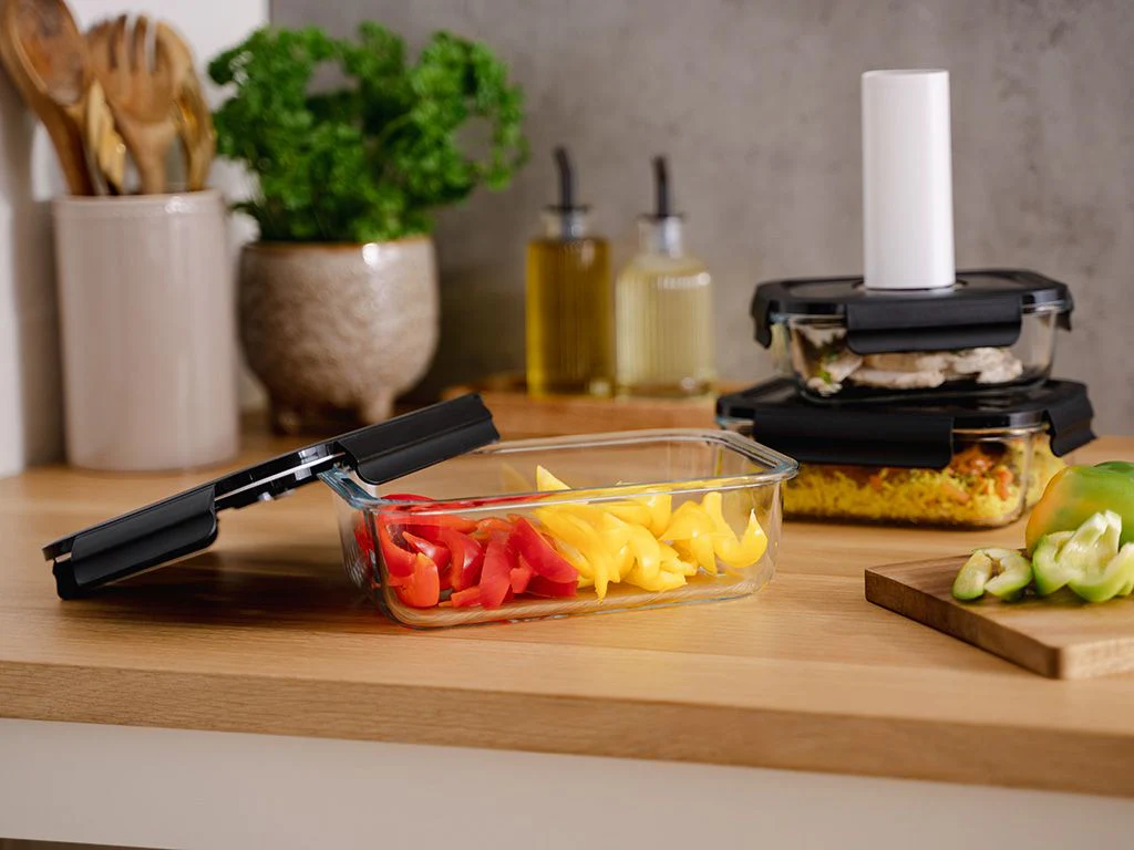 REKTANGULÆR VAKUUM GLASSBEHOLDER – 1040ML - Image 5