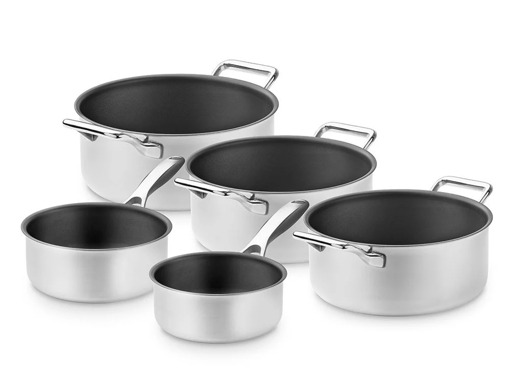 ZERO – NATURLIG NON-STICK GRYTESETT – 5 DELER